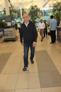 Anupam Kher Snapped at Airport