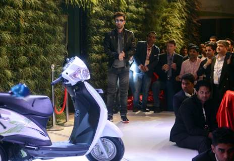 Ranbir Kapoor at Launch of Hero Bikes at Auto Expo in Delhi