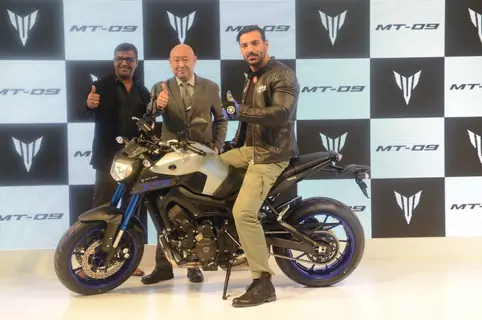 John Abraham at Launch of Yamaha MT-09 at Auto Expo 2016 in Delhi