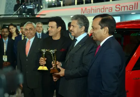 Manoj Bajpayee at Launch of  Mahindra Jeeto at Auto Expo 2016 in Delhi