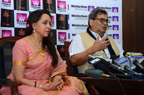 Hema Malini and Subhash Ghai at Whistling Woods