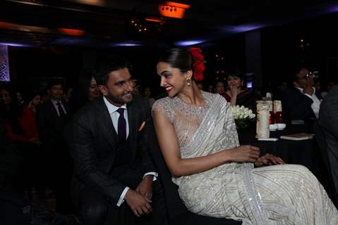 Ranveer Singh and Deepika Padukone at NDTV Indian of the Year Awards