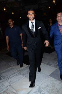 Ranveer Singh was snapped at Toronto's MOU with Film City