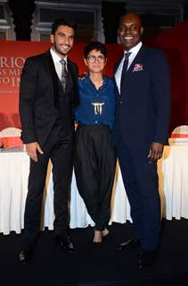 Ranveer Singh and Kiran Rao at Toronto's MOU with Film City