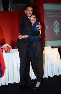 Ranveer Singh and Kiran Rao snapped hugging at Toronto's MOU with Film City