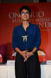 Kiran Rao poses for the media at Toronto's MOU with Film City