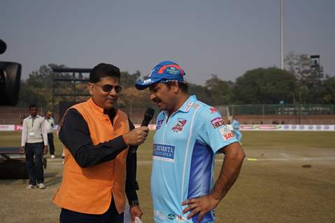 Manoj Tiwar at 'Celebrity Cricket League' Match