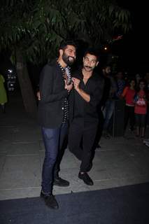 Shahid Kapoor and Kunal Rawal at Rohan Shrestha's Hanami Exhibition