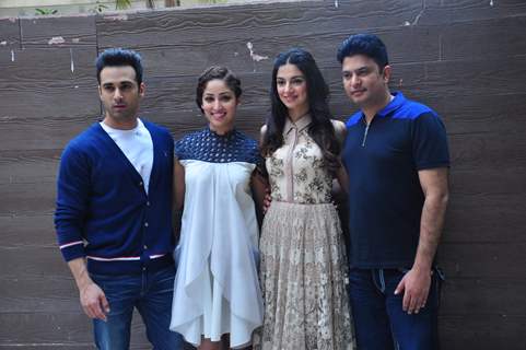 Yami, Pulkit, Divya at Press Meet of 'Sanam Re'