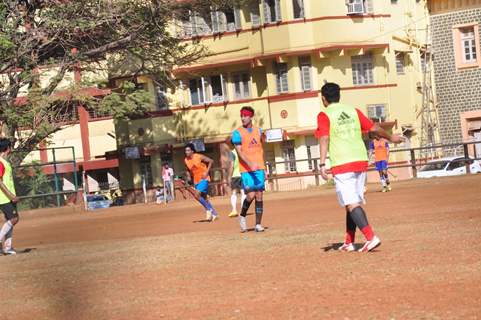 Ranbir Kapoor Snapped Practicing Soccer