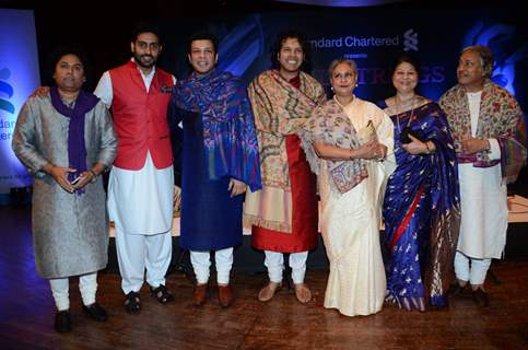 Abhishek and Jaya Bachchan and Amjad Ali Khan at Amaan Ali and Ayaan Ali Concert