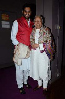 Amjad Ali Khan and Abhishek Bachchan at Amaan Ali and Ayaan Ali Concert