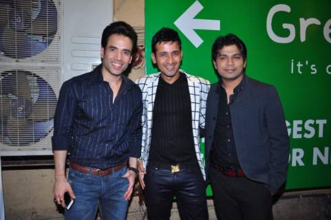 Tusshar Kapoor Harmeet Singh and Ankit Tiwari at Meet Bros Success Bash