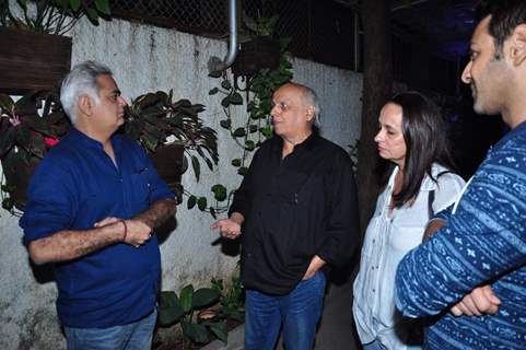 Hansal Mehta, Mahesh Bhatt and Soni Razdan at Special Screening of 'Aligarh'