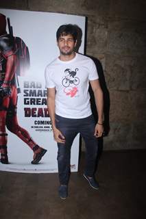 Sidharth Malhotra at Special Screening of 'Deadpool'