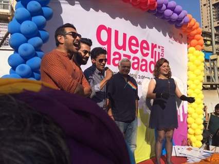 Neil Bhoopalam, Rajkummar Rao & Hansal Mehta and Manoj Bajpayee Supports Queer Zaadi Gay Pride Rally