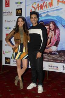 Pulkit Samrat and Yami Gautam at Promotions of 'Sanam Re' in Delhi