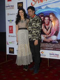 Bhushan Kumar and Divya Khosla Kumar at Promotions of 'Sanam Re' in Delhi