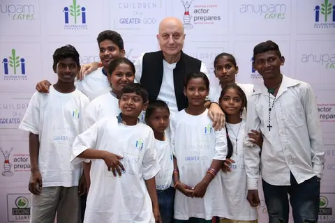 Anupam Kher at a Charity Event