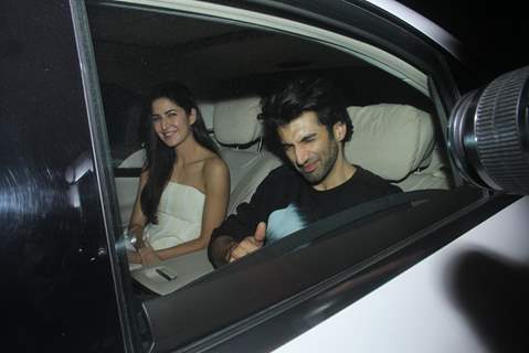 Aditya Roy Kapur and Katrina Kaif attends Special Screening of 'Fitoor'