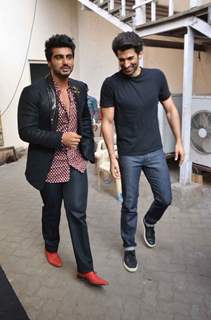 Aditya Roy Kapur and Arjun Kapoor Snapped at Mehboob Studio!