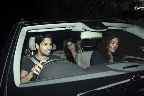 Sidharth Malhotra drove Katrina Kaif & Aditya Roy Kapur to Special Screening of Fitoor