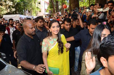 Sonam Kapoor for Promotions of 'Neerja' at National College