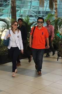 Adnan Sami and Wife Snapped at Airport