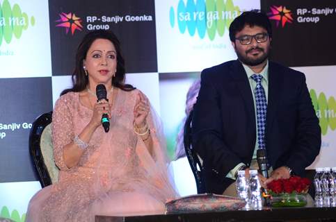 Hema Malini Reunites with Sholay Team at Babul Supriyo's Album Launch