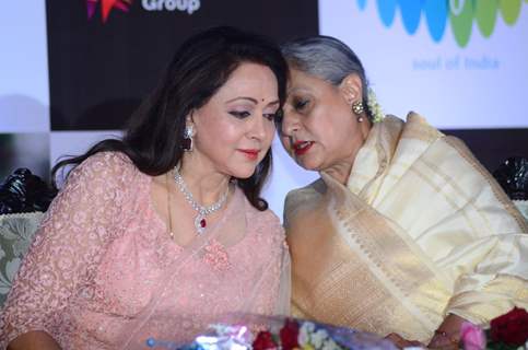 Hema Malini and  Jaya Bachchan at Babul Supriyo's Album Launch