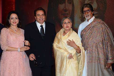 Legendry Couple: Dharmendra - Hema  & Amitabh- Jaya at  Babul Supriyo's Album Launch