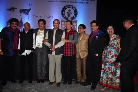 Celebs at Event of Sameer Anjaan Receiving the Guinness World Record Certificate!