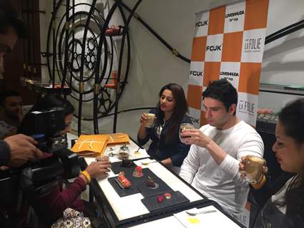 Girish Kumar Having a Coffee Date on Valentine's Day with Winners of FCUK contest.