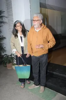 Ratna Pathak Shah and Naseeruddin Shah at Special Screening of 'Aligarh'