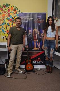 Ehsaan Noraani and Monica Dogra at Colors Infinity's 'The Stage' and Furtado Music School Event