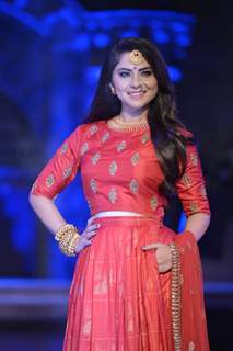 Sonalee Kulkarni walks for Neeta Lulla at Make in India Bridal Couture Show