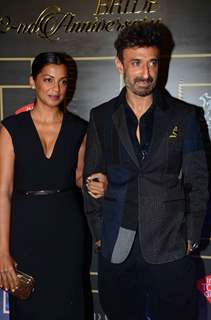 Mugdha Godse and Rahul Dev at Harper's Bazaar Bride Anniversary