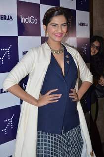 Sonam Kapoor at special Screening of Neerja for Indigo Air Hostesses
