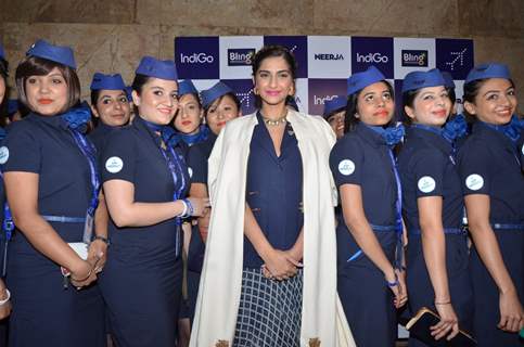 Sonam Kapoor at special Screening of Neerja for Indigo Air Hostesses