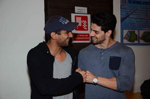 Sooraj Pancholi and Prateik Babbar at Special Screening of 'Aligarh'