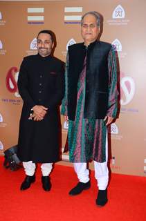 Rahul Bose poses with a guest at his Auction Event