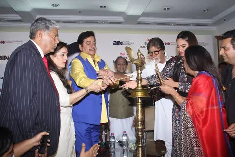 Lighting of the Lamp at Shatrughan Sinha's Book Launch