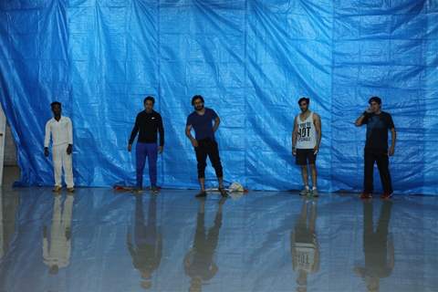 Kolkata Babu Moshayes Abhishek Rawat, Amit Sareen, Naman Shaw, Sumeet Sachdev at Practice Session