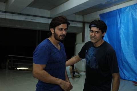 Amit Sareen and Sumeet Sachdev at BCL's Kolkata Babu Moshayes Practice Session