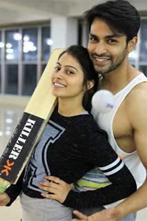 Naman Shaw & Aparna Dixit at BCL's Kolkata Babu Moshayes Practice Session