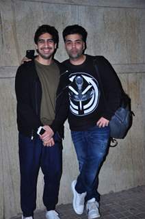 Karan Johar and Ayan Mukerji at Special Screening Of Alibaba Film