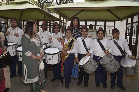 Shilpa Shetty at Jamnabai School