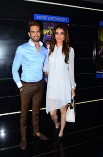 Upen Patel and Karishma Tanna at Special Screening of 'Tere Bin Laden: Dead or Alive'