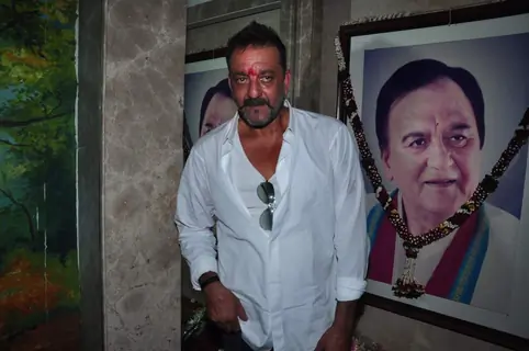 Sanjay Dutt at Home Post Release from Yerwada Jail