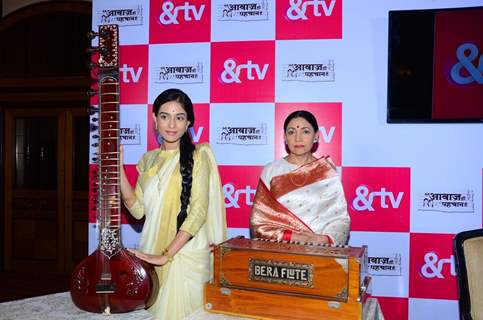Amrita Rao and Deepti Naval at Launch of &TV's 'Meri Awaaz Hi Pehchaan Hai'